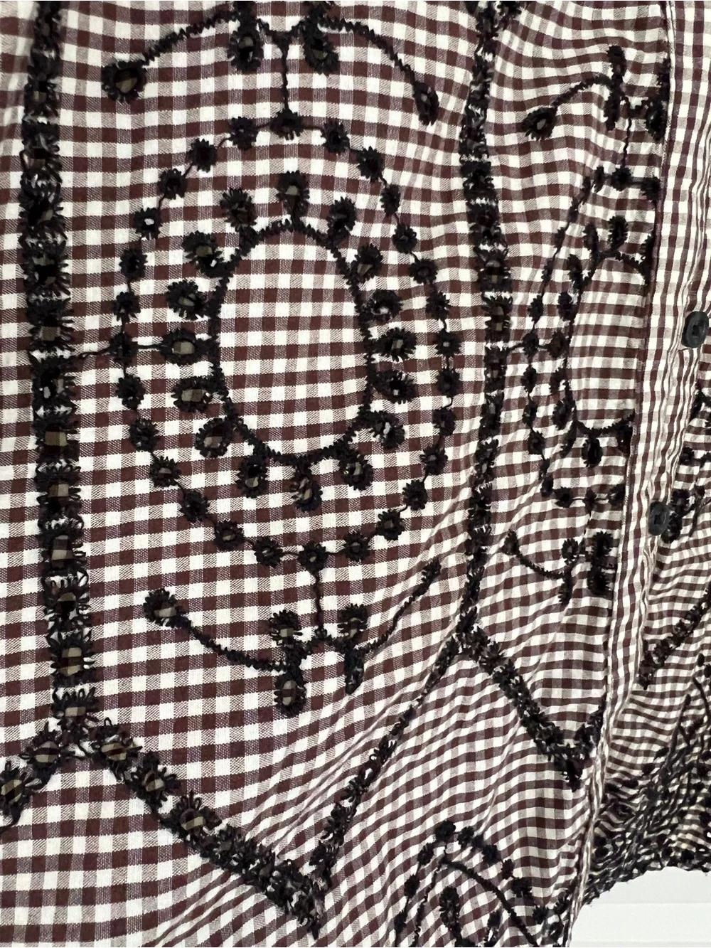 Anthropologie lightweight checked
